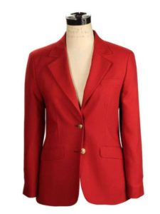 Belle Artillery Red Wrinkle Resistant Hopsack 2 Button Ladies Blazer