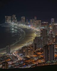 Playa Brava de Iquique desde Alto Hospicio, Chile