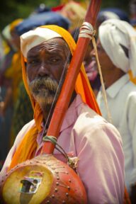 A warkari with his Tambura