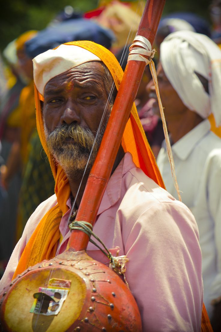 A warkari with his Tambura