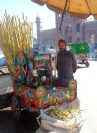 Sugar Cane drinks barrow Peshawar 2006