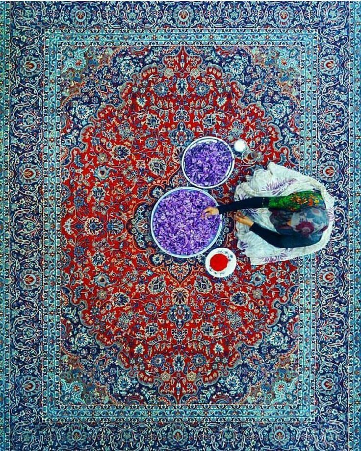 Persian carpet, saffron, Iranian style