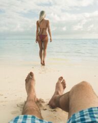 on the beach together in punta cana dominican republic Dominican Republic Travel Honeymoon Backpack Backpacking Vacation